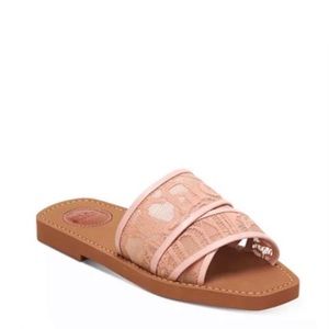 Chloe Pink Woody Lace Sandal